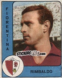 Cromo Claudio Rimbaldo - Calciatori 1961-1962 - Panini