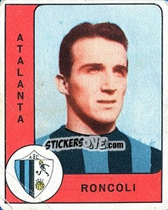Sticker Livio Roncoli - Calciatori 1961-1962 - Panini