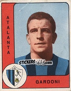 Sticker Pietro Gardoni - Calciatori 1961-1962 n. 7 - Panini