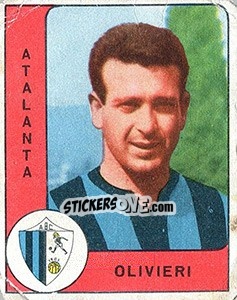 Sticker Rinaldo Olivieri - Calciatori 1961-1962 n. 11 - Panini
