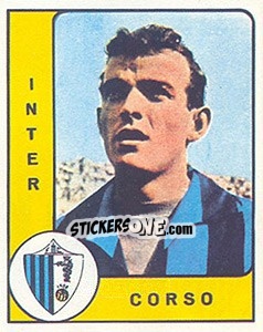 Sticker Mario Corso - Calciatori 1961-1962 n. 73 - Panini