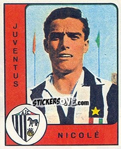 Sticker Bruno Nicole' - Calciatori 1961-1962 - Panini