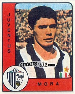 Sticker Bruno Mora - Calciatori 1961-1962 n. 87 - Panini
