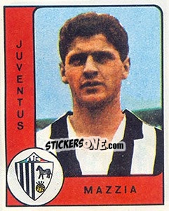 Sticker Bruno Mazzia - Calciatori 1961-1962 - Panini