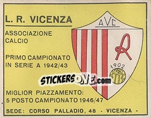 Sticker Stemma - Calciatori 1961-1962 - Panini