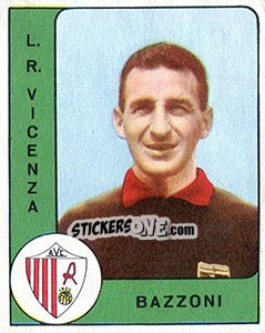 Sticker Alessandro Bazzoni - Calciatori 1961-1962 n. 96 - Panini