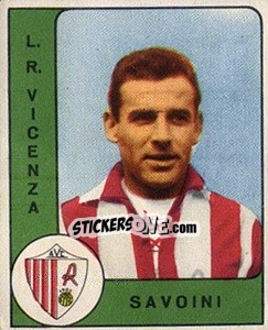 Sticker Giulio Savoini - Calciatori 1961-1962 - Panini