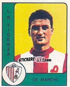 Figurina Giorgio De Marchi - Calciatori 1961-1962 - Panini