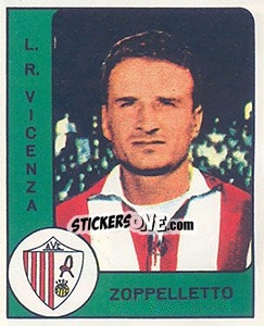 Sticker Giobatta Zoppelletto - Calciatori 1961-1962 - Panini