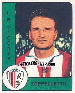 Sticker Giobatta Zoppelletto - Calciatori 1961-1962 n. 100 - Panini