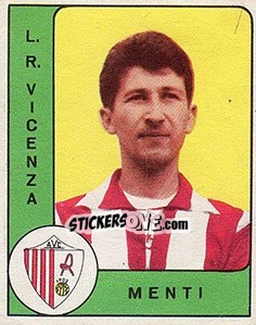 Sticker Luigi Menti - Calciatori 1961-1962 n. 101 - Panini