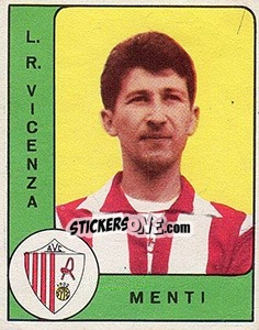 Sticker Luigi Menti - Calciatori 1961-1962 - Panini