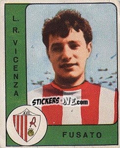 Sticker Giancarlo Fusato - Calciatori 1961-1962 n. 105 - Panini