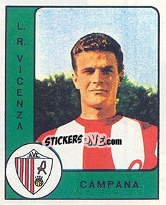 Sticker Sergio Campana - Calciatori 1961-1962 n. 106 - Panini