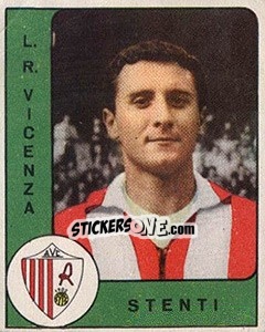 Sticker Amedeo Stenti - Calciatori 1961-1962 n. 107 - Panini