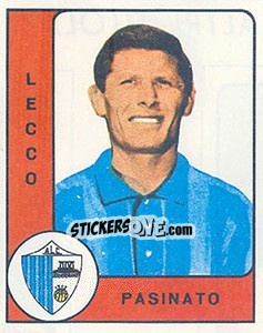Sticker Antonio Pasinato - Calciatori 1961-1962 n. 114 - Panini