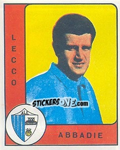 Sticker Giulio Cesare Abbadie - Calciatori 1961-1962 n. 118 - Panini