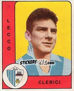 Sticker Sergio Clerici - Calciatori 1961-1962 n. 119 - Panini