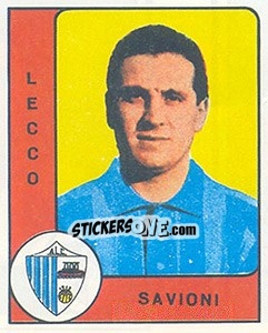 Sticker Marco Savioni - Calciatori 1961-1962 n. 121 - Panini