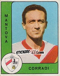 Sticker Giuseppe Corradi - Calciatori 1961-1962 n. 125 - Panini