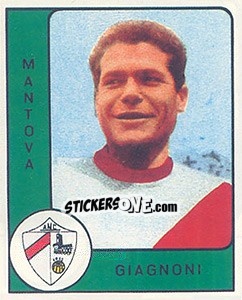 Sticker Gustavo Giagnoni - Calciatori 1961-1962 - Panini