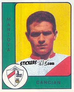 Sticker Beniamino Cancian - Calciatori 1961-1962 - Panini
