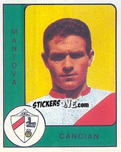Sticker Beniamino Cancian - Calciatori 1961-1962 n. 137 - Panini