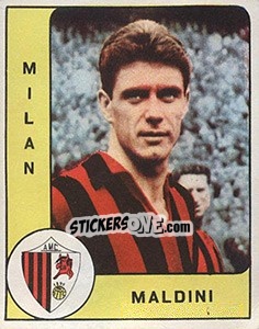 Sticker Cesare Maldini - Calciatori 1961-1962 n. 142 - Panini