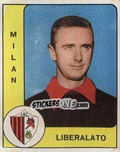 Sticker Mario Liberalato - Calciatori 1961-1962 n. 151 - Panini