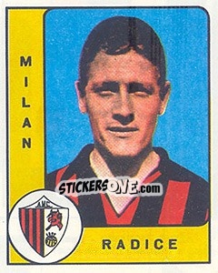 Cromo Luigi Radice - Calciatori 1961-1962 - Panini