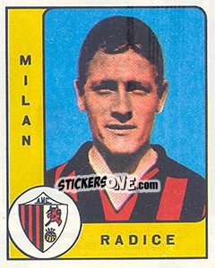 Sticker Luigi Radice - Calciatori 1961-1962 n. 152 - Panini