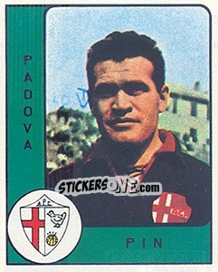 Sticker Antonio Pin - Calciatori 1961-1962 n. 157 - Panini