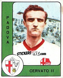 Sticker Cristiano Cervato - Calciatori 1961-1962 n. 158 - Panini