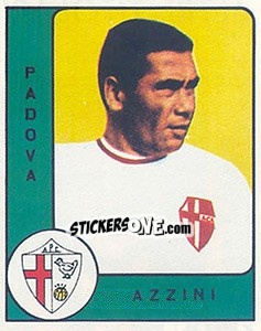 Sticker Giovanni Azzini - Calciatori 1961-1962 n. 160 - Panini