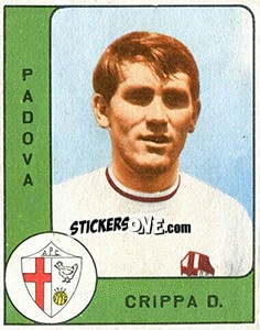 Sticker Dante Crippa - Calciatori 1961-1962 n. 166 - Panini