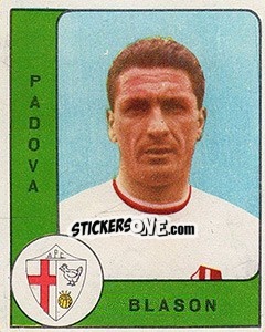 Sticker Ivano Blason - Calciatori 1961-1962 n. 167 - Panini