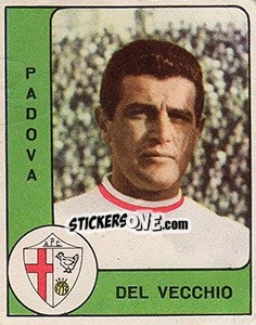 Sticker Emanuele Del Vecchio - Calciatori 1961-1962 n. 168 - Panini
