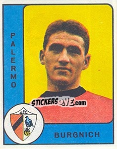 Sticker Tarcisio Burgnich - Calciatori 1961-1962 n. 171 - Panini