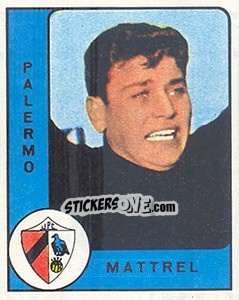 Sticker Carlo Mattrel - Calciatori 1961-1962 - Panini