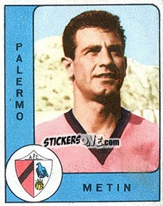 Cromo Oktay Metin - Calciatori 1961-1962 n. 180 - Panini