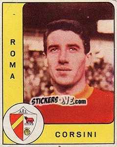 Sticker Giulio Corsini - Calciatori 1961-1962 n. 188 - Panini