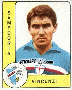 Sticker Guido Vincenzi - Calciatori 1961-1962 n. 201 - Panini