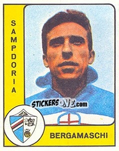 Sticker Mario Bergamaschi - Calciatori 1961-1962 - Panini