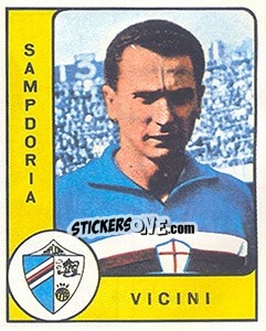 Sticker Azelio Vicini - Calciatori 1961-1962 n. 206 - Panini