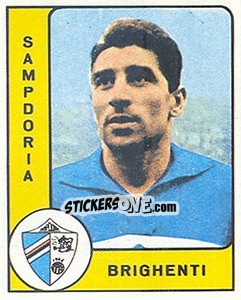 Sticker Sergio Brighenti - Calciatori 1961-1962 n. 210 - Panini