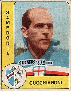 Sticker Ernesto Cucchiaroni - Calciatori 1961-1962 - Panini