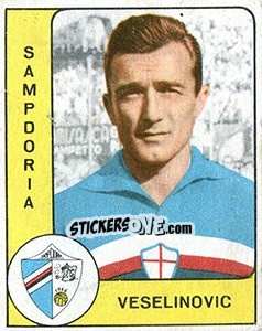 Sticker Todor Veselinovic - Calciatori 1961-1962 n. 212 - Panini