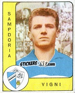 Sticker Remo Vigni - Calciatori 1961-1962 n. 213 - Panini