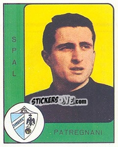 Sticker Edo Patregnani - Calciatori 1961-1962 n. 217 - Panini