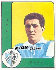 Sticker Osvaldo Riva - Calciatori 1961-1962 n. 218 - Panini